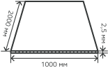 Лист нержавеющий  2,5х1000х2000 мм.  AISI 304 (08Х18Н10) холоднокатаный,  зеркальный