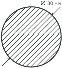AISI 430 30х4100 мм. (12X17) калиброванный