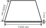 Лист нержавеющий  3х1500х3000 мм.  AISI 201 (12Х15Г9НД) холоднокатаный,  шлифованный